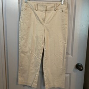 Women's Style & Co Beige Cropped Pants Size 12